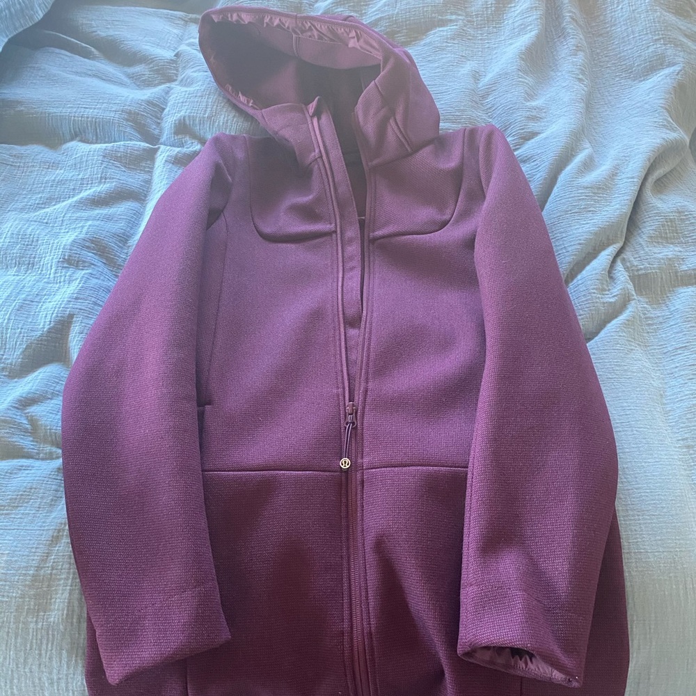 LuluLemon long purple jacket. Worn only once.